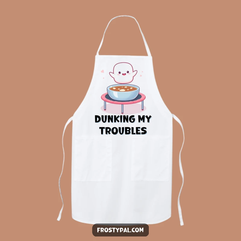 Funny Marshmallow Cocoa Apron - Cook with Sweet Delight!