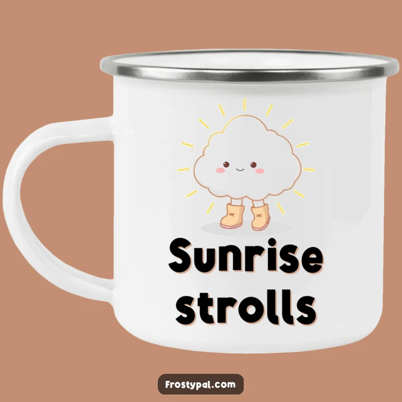 Funny Cloud Boots Camping Mug - Sip with Whimsy Under the Stars!