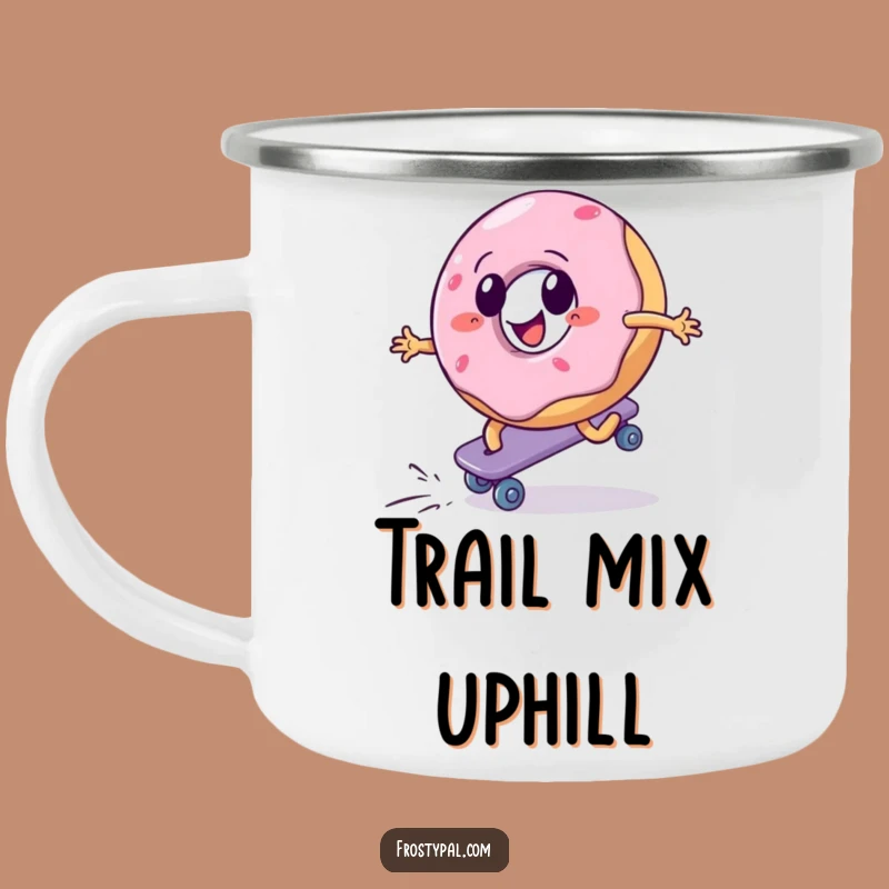 Funny Donut Skater Camping Mug - Fuel Your Adventures with Grit!