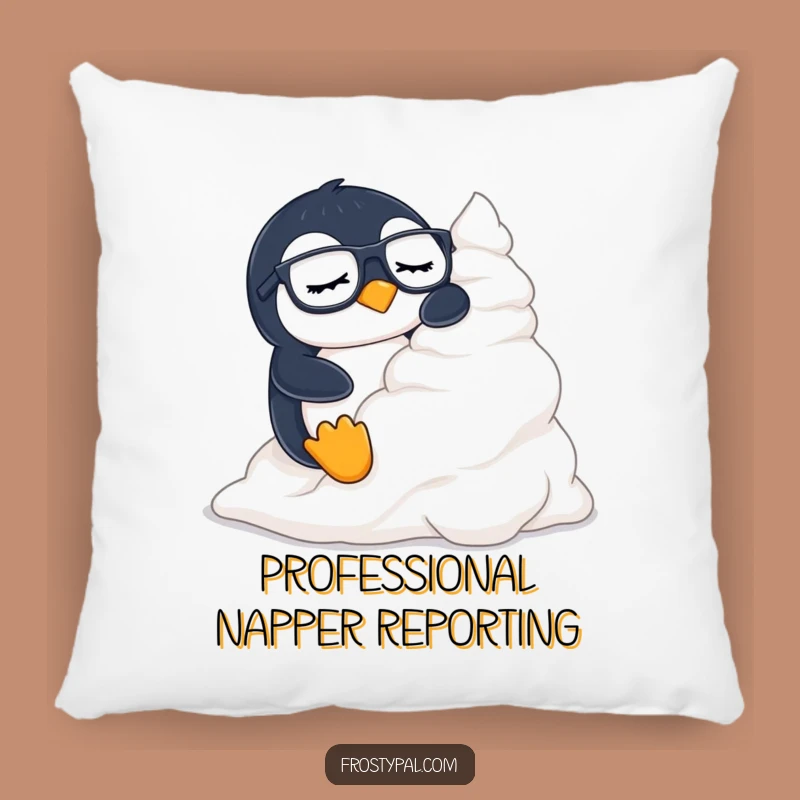 Funny Penguin Pillow: Cozy Cream Comfort, Hilarious Accent for Sofa and Bed