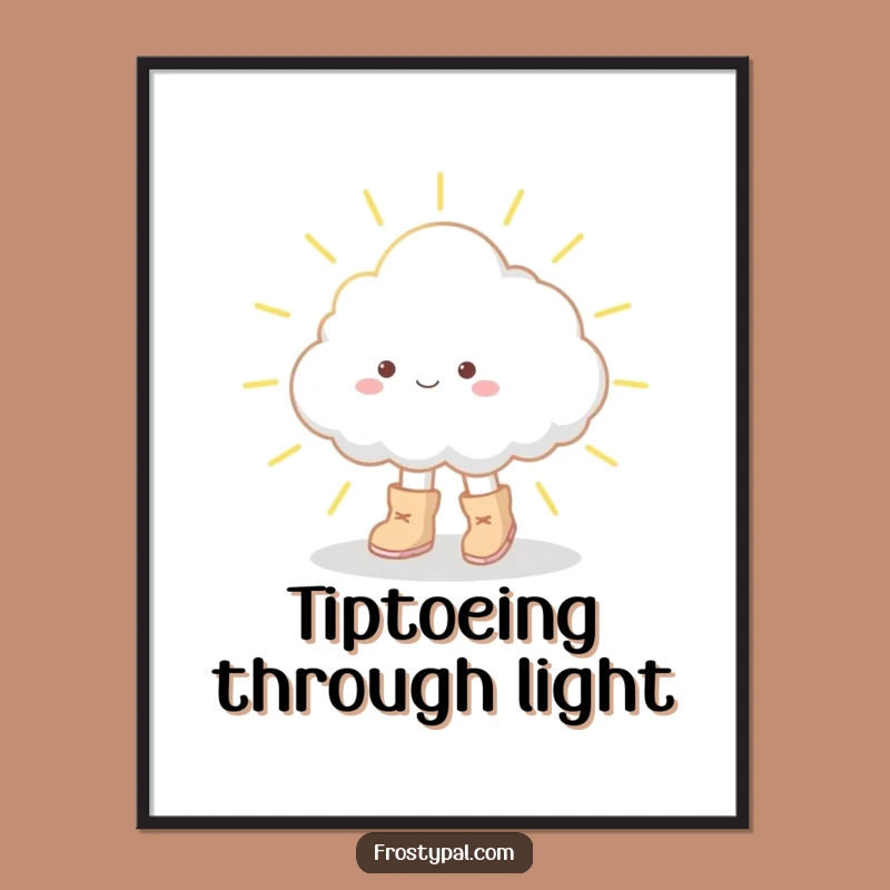 Funny Cloud Boots Digital Art - Instant Whimsical Decor!