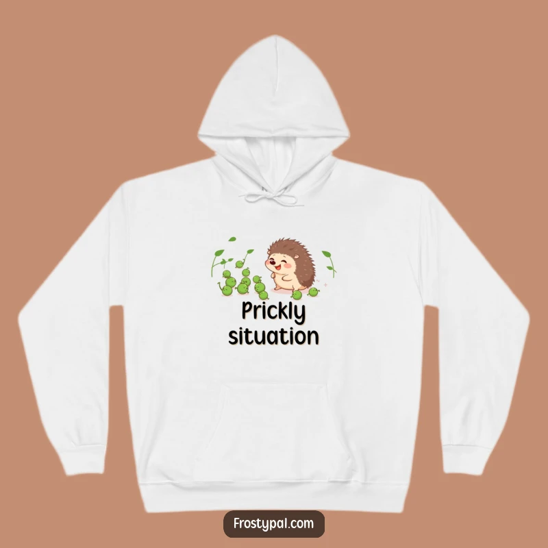 Funny Hedgehog Pea Herder Hoodie - Cozy Giggling Prickly Pal Hoodie Gift