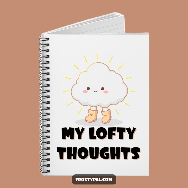 Funny Cloud Boots Notebook - Capture Your Whimsical Thoughts!