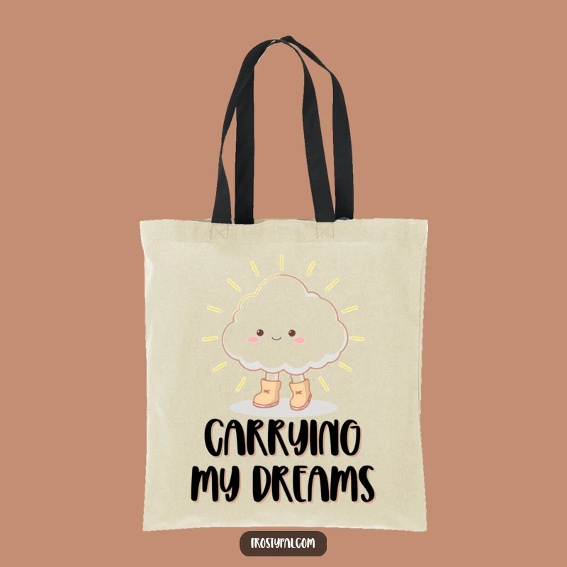Funny Cloud Boots Tote Bag - Carry Your Dreams in Style!